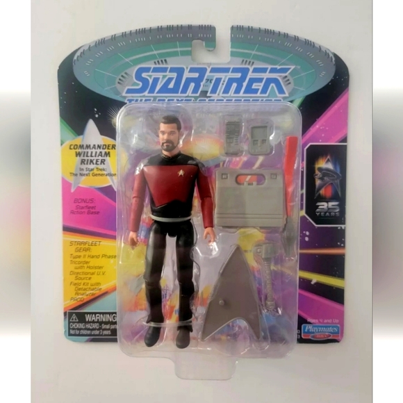 playmates | Toys | New Star Trek The Next Generation Commander William ...